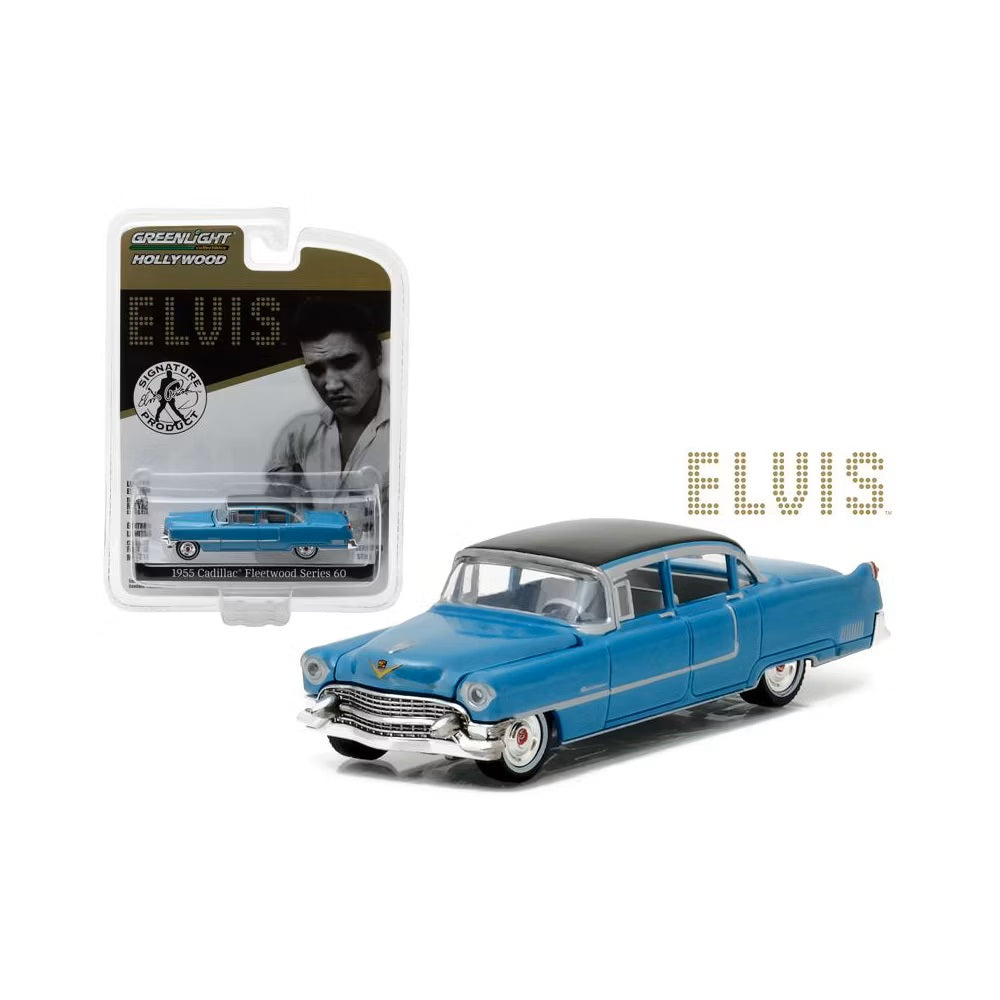 Elvis Presley 1955 Cadillac Fleetwood Series 60 - Greenlight - Scala 1/64 Hollywood Series