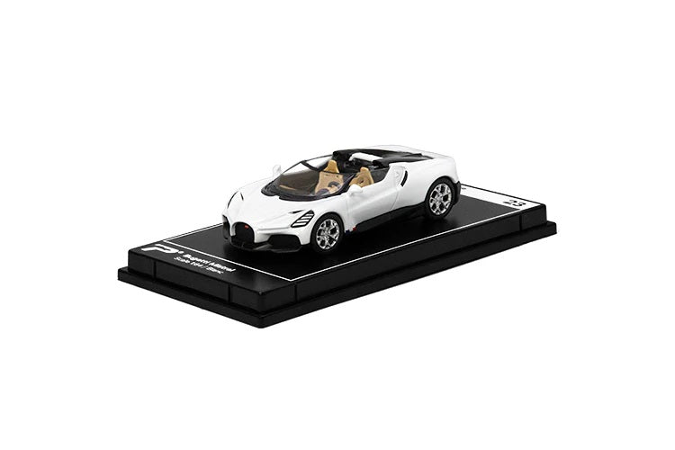 Bugatti Mistral White - PosterCars - Scala 1/64 H23