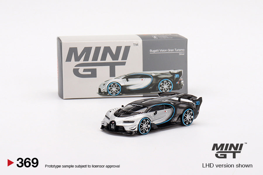 Bugatti Vision Gran Turismo Silver Mini GT Mijo Exclusive - Mini GT - Scala 1/64 MGT00369 Blister