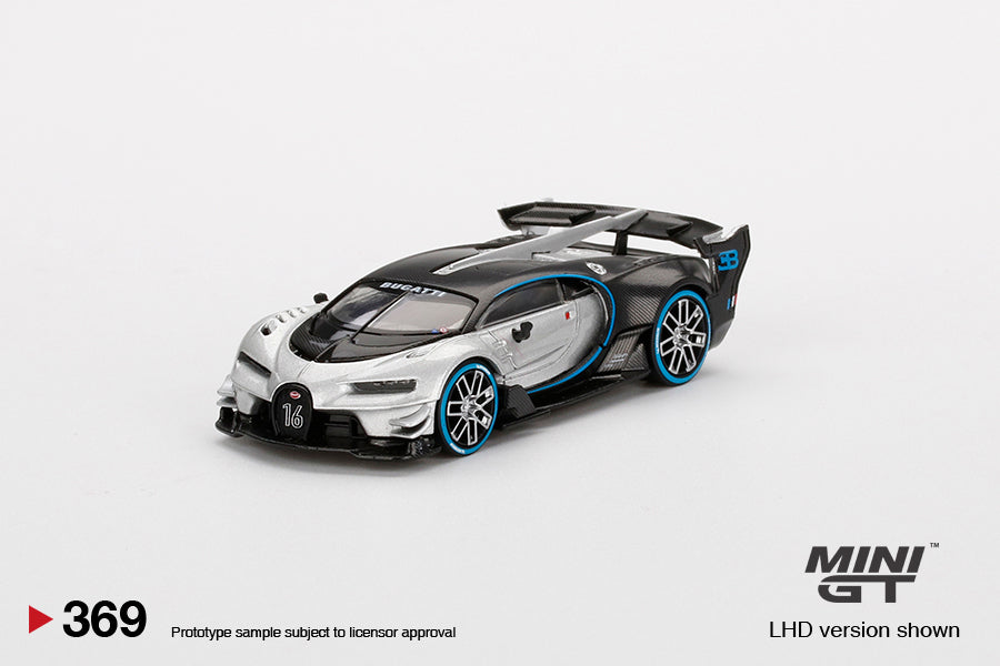 Bugatti Vision Gran Turismo Silver Mini GT Mijo Exclusive - Mini GT - Scala 1/64 MGT00369 Blister