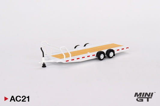 Car Hauler Trailer Type C White - Mini GT - Scala 1/64 MGTAC21