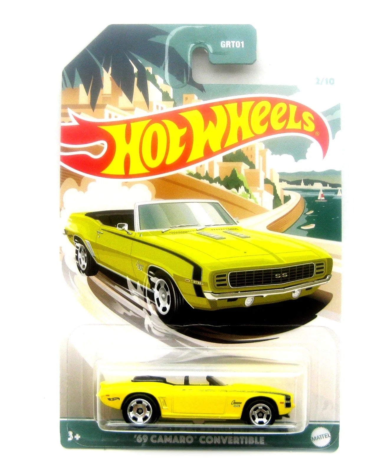 Chevrolet Camaro Convertibile 1969 Yellow- Hot Wheels - Scala 1/64