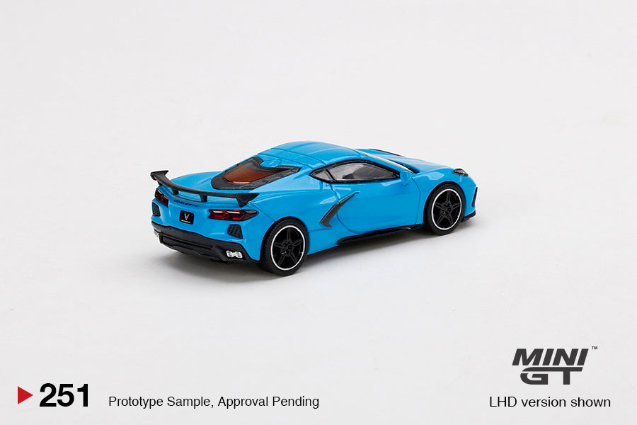 Chevrolet Corvette Stingray Rapid Blue - Mini GT - Scala 1/64 MGT00251