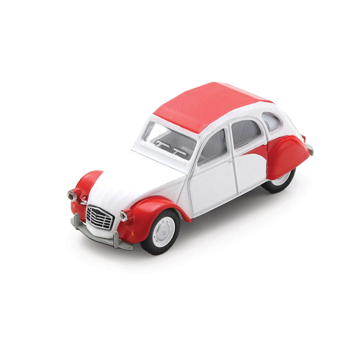 Citroen 2CV white/red - Schuco - Scala 1/64 452037200