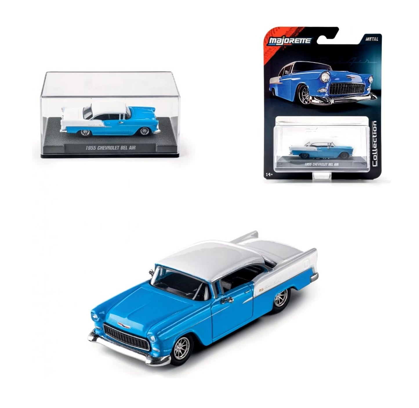 1955 Chevrolet Bel Air Series Collection - Majorette - Scala 1/64