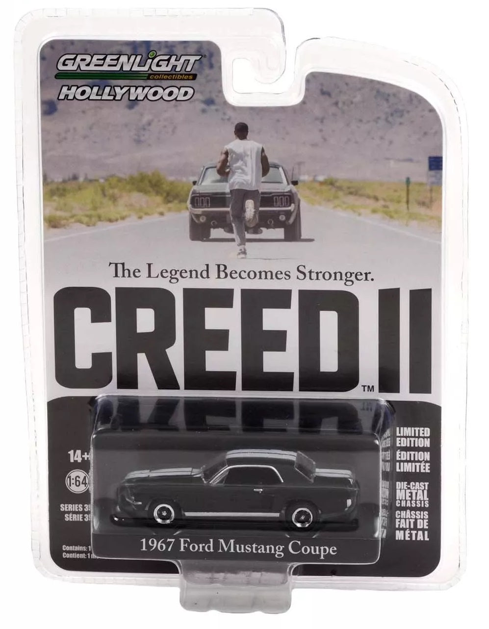 Ford Mustang Coupe 1967 Creed II Movie - Greenlight - Scala 1/64