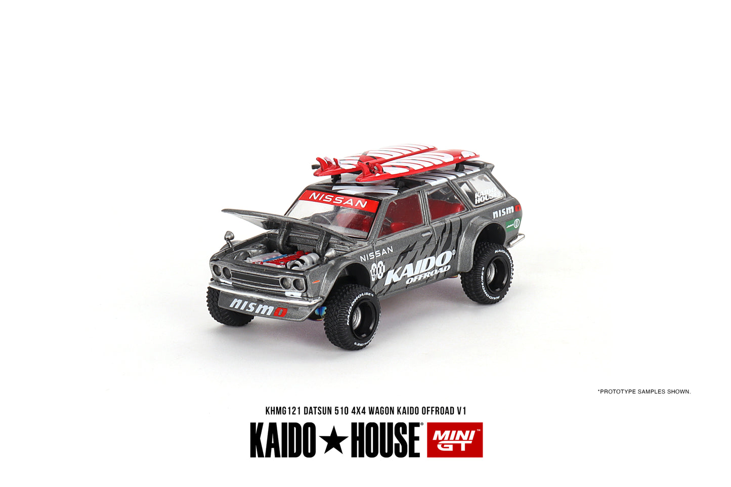 Datsun KAIDO 510 Wagon 4x4 Kaido Offroad V1 - KAIDO HOUSE Mini GT - Scala 1/64 KHMG121