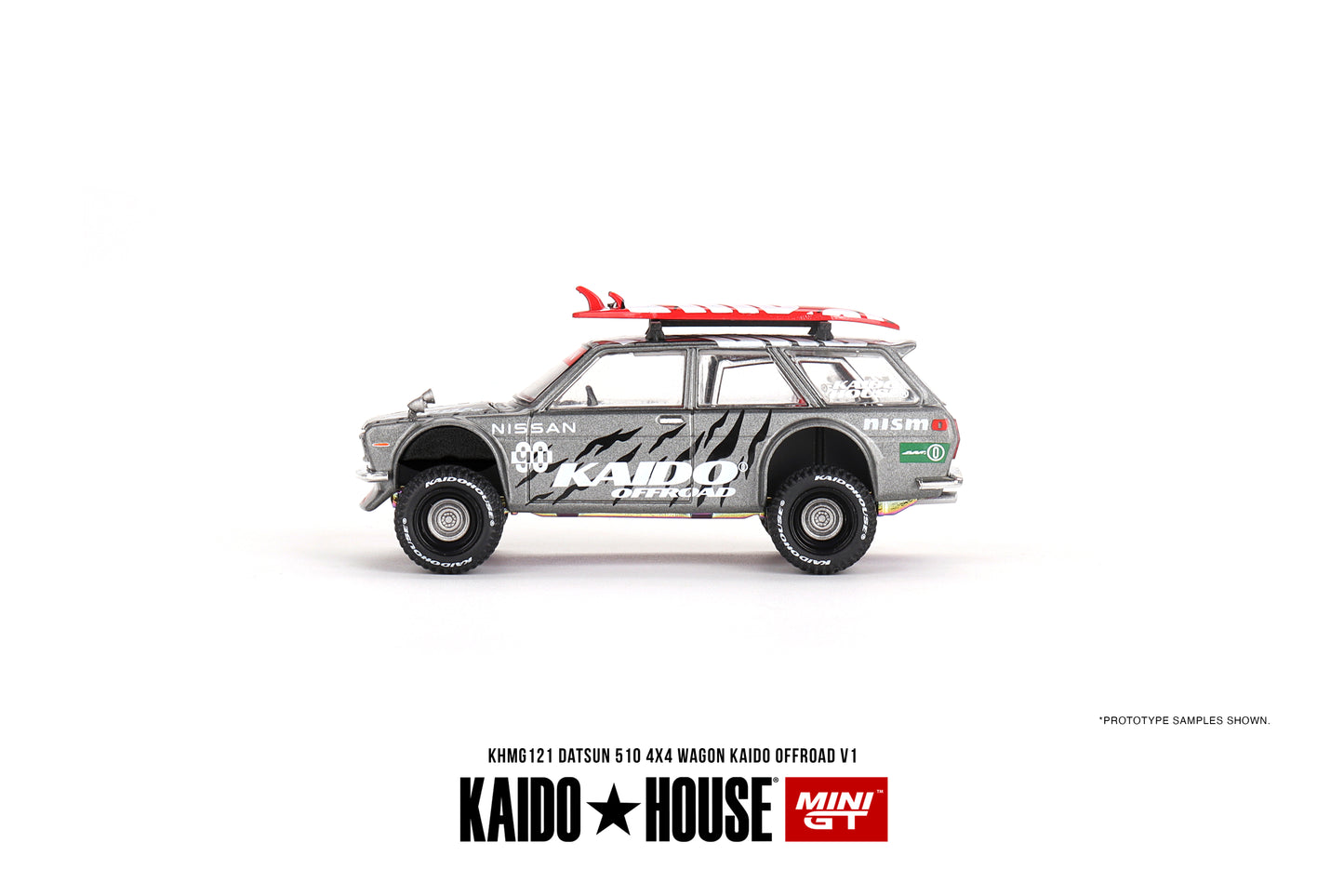 Datsun KAIDO 510 Wagon 4x4 Kaido Offroad V1 - KAIDO HOUSE Mini GT - Scala 1/64 KHMG121