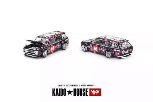 Datsun Kaido 510 Wagon Hanami V3 - KAIDO HOUSE Mini GT - Scala 1/64 KHMG114