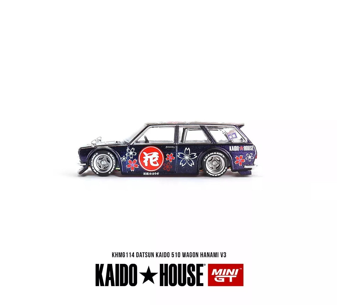 Datsun Kaido 510 Wagon Hanami V3 - KAIDO HOUSE Mini GT - Scala 1/64 KHMG114