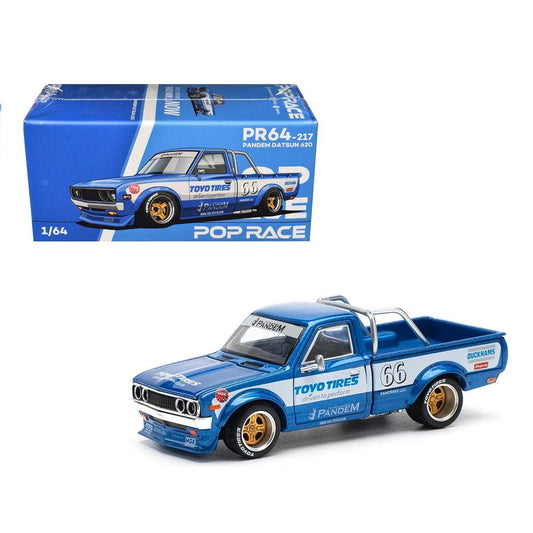 Datsun Pandem 620 Pickup Truck #66 - Pop Race - Scala 1/64 PR64-217
