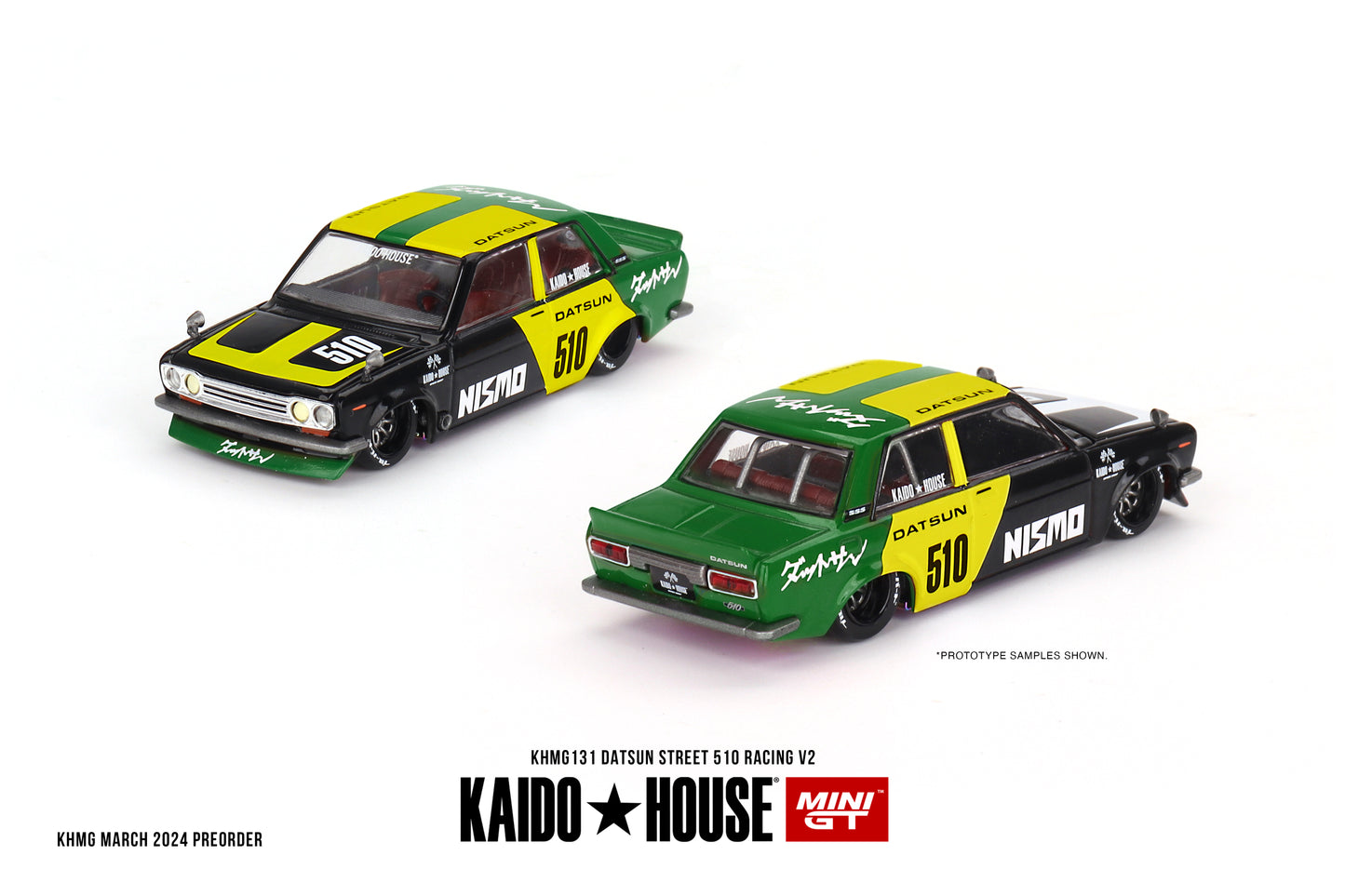 Datsun Street 510 Racing V2 - KAIDO HOUSE Mini GT - Scala 1/64 KHMG131