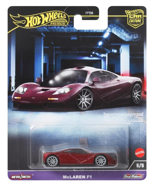 McLaren F1 Borgoña - Series Car Culture - Hot Wheels - Escala 1/64