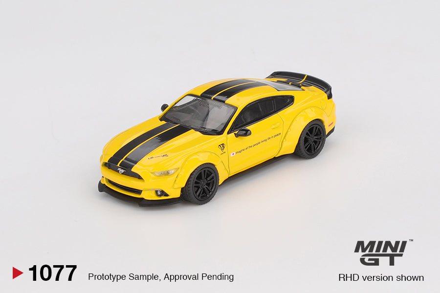 LB-WORKS Ford Mmustang Triple Yellow - Mini GT - Scala 1/64 MGT01077-L