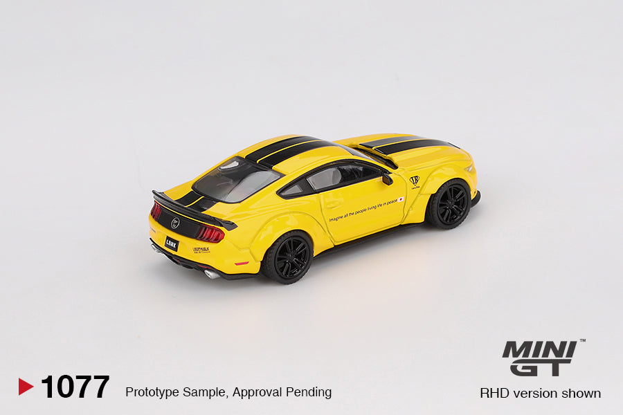 LB-WORKS Ford Mmustang Triple Yellow - Mini GT - Scala 1/64 MGT01077-L