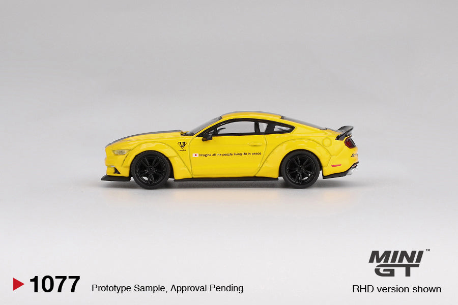 LB-WORKS Ford Mmustang Triple Yellow - Mini GT - Scala 1/64 MGT01077-L