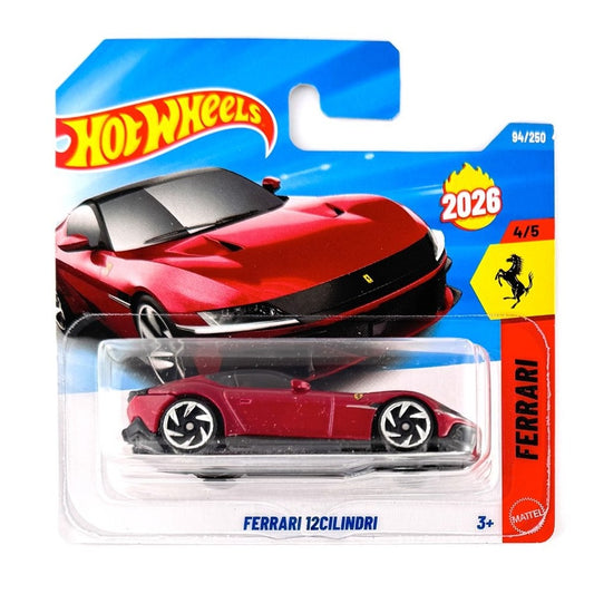 Ferrari 12Cilindri - HW Ferrari 4/5 - Hot Wheels - Scala 1/64 Circa