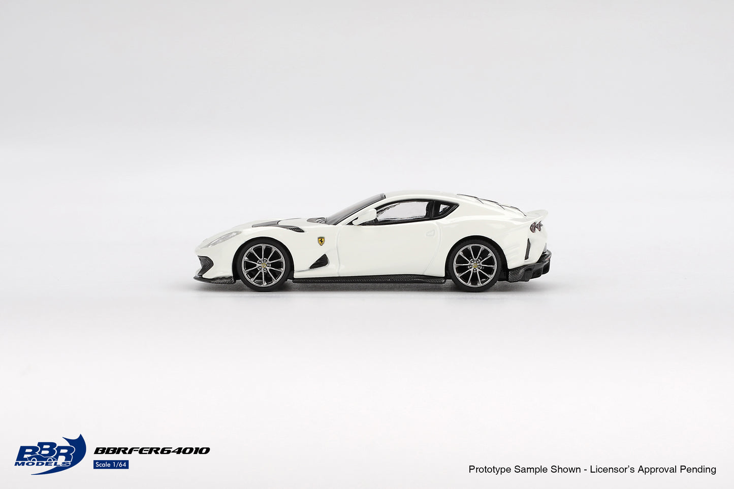 Ferrari 812 Competizione Bianco Avus 2024 - BBR Models - Scala 1/64 BBRDIE64010