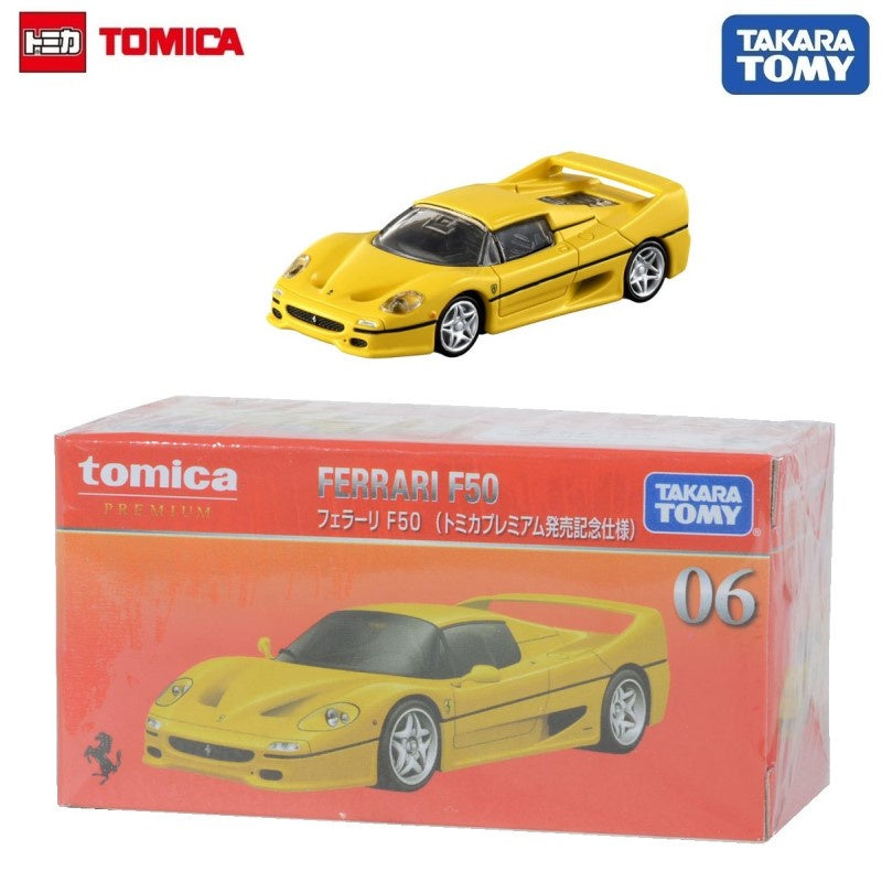 Ferrari F50 Yellow - Premium - Takara Tomy Tomica - Scala 1/62