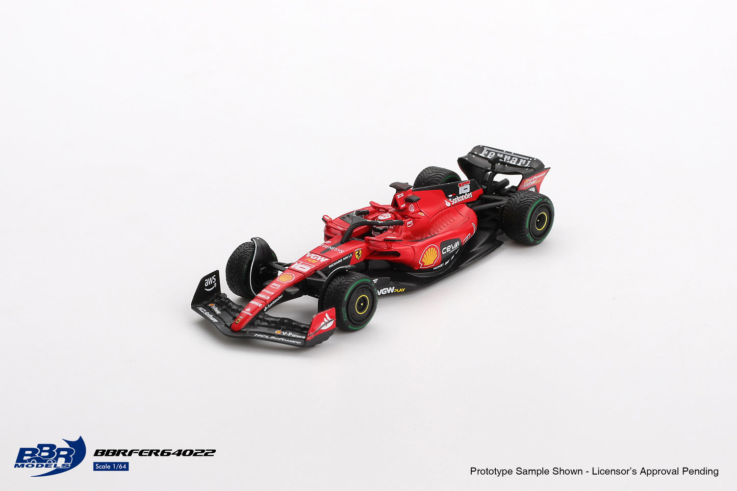 Ferrari SF23 #16 Charles Leclerc Monaco GP 2023 - BBR Models - Scala 1/64 BBRFER64022