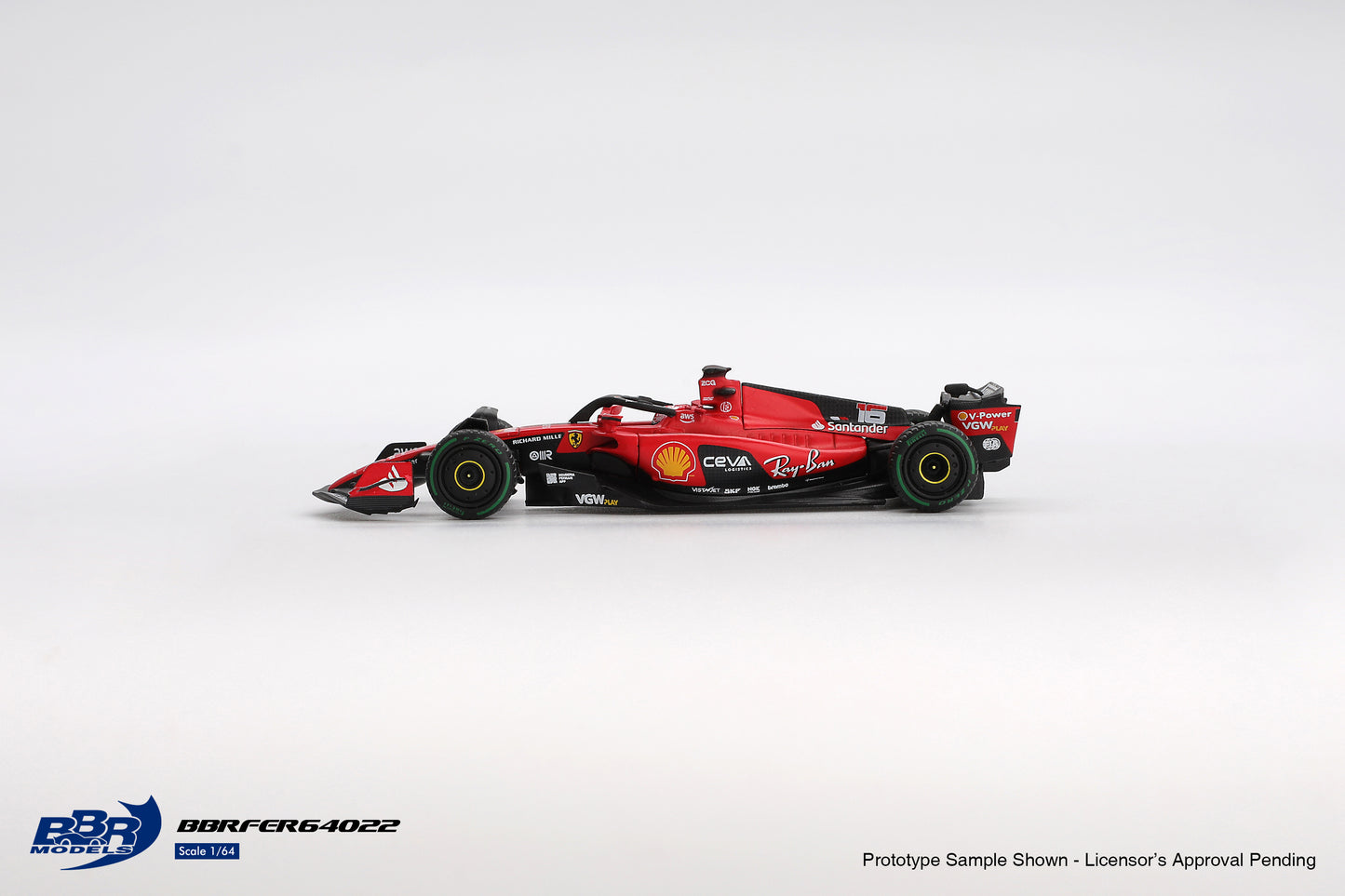 Ferrari SF23 #16 Charles Leclerc Monaco GP 2023 - BBR Models - Scala 1/64 BBRFER64022