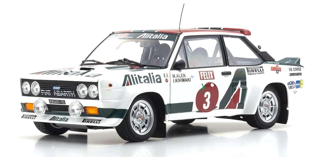 Fiat 131 Abarth Rally 1978 1000 Lake #3 codice Kyosho [No.KS08376E] in vendita su Borgeseidea.com foto 1