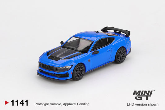 Ford Mustang Dark Horse 2024 Grabber Blue - Mini GT - Scala 1-64 MGT01141-L