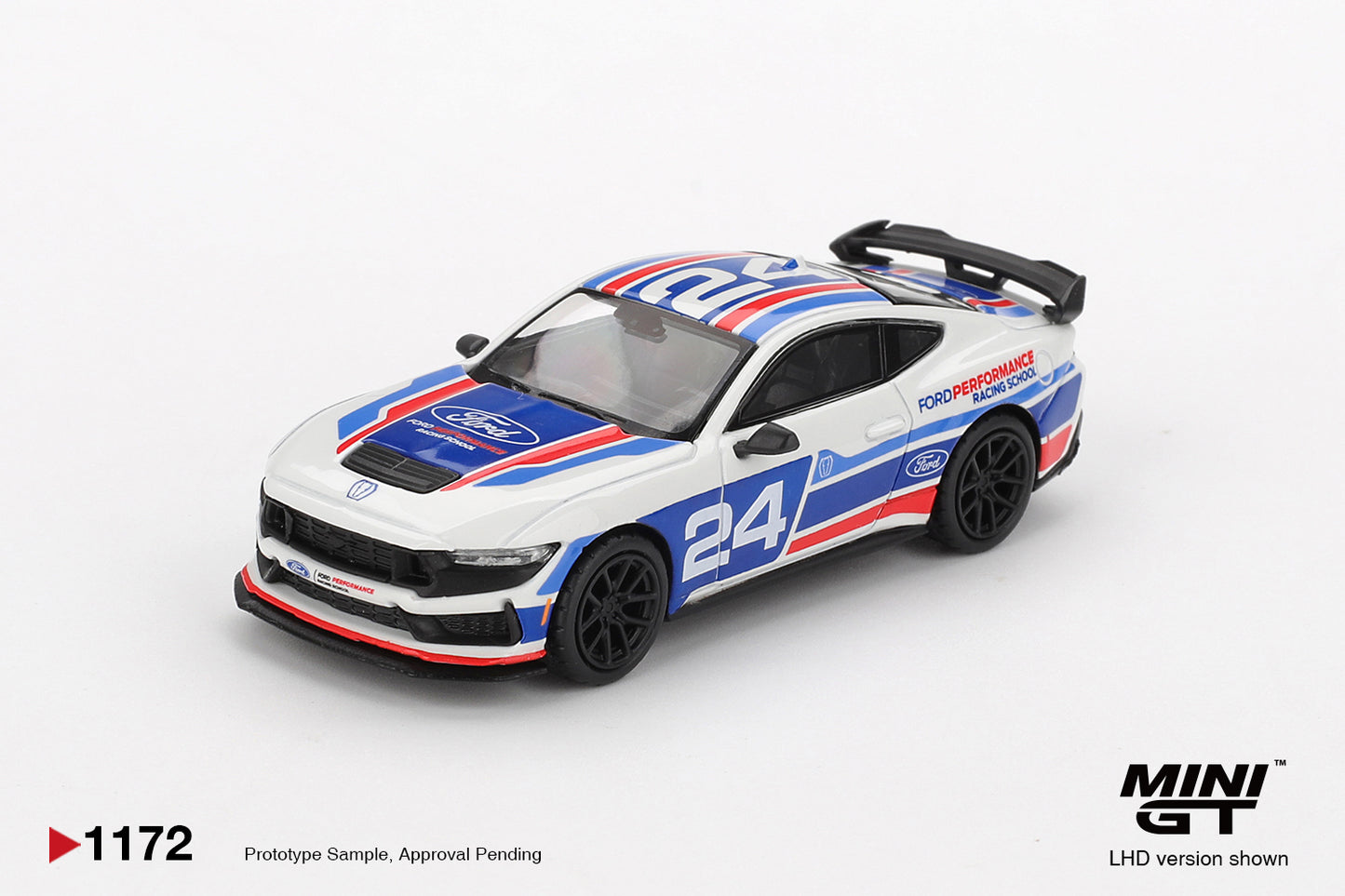 Ford Mustang Dark Horse #24 Ford Performance Racing School 2025 - Mini GT - Scala 1-64 MGT01172-L