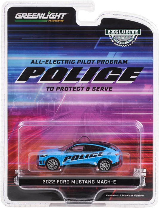 Ford Mustang Mach-E 2022 Police Michigan - Greenlight - Scala 1/64