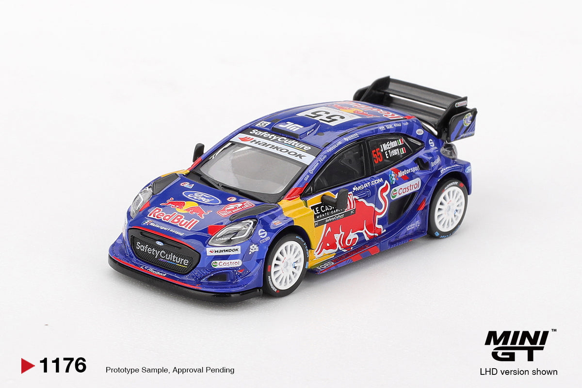 Ford Puma Rally1 #55 M-Sport Ford WRT 2025 Rally Monte-Carlo 2025 - Mini GT - Scala 1-64 MGT01176-L