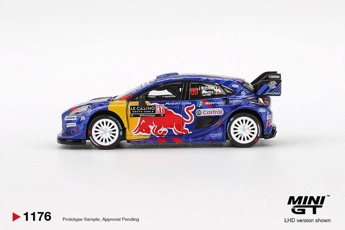 Ford Puma Rally1 #55 M-Sport Ford WRT 2025 Rally Monte-Carlo 2025 - Mini GT - Scala 1-64 MGT01176-L