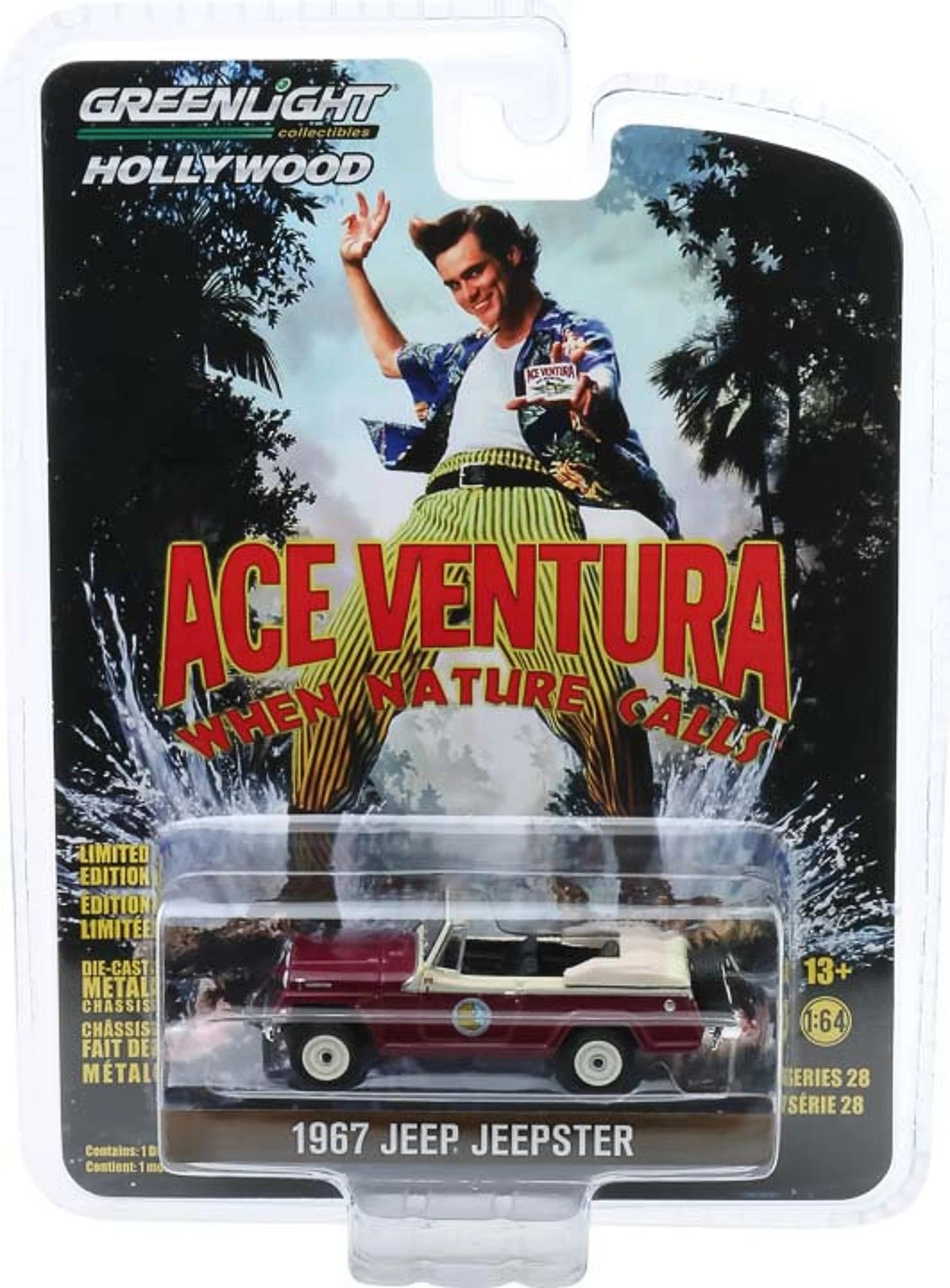 1967 Jeep Jeepster Ace Ventura - Greenlight - Serie Hollywood escala 1/64