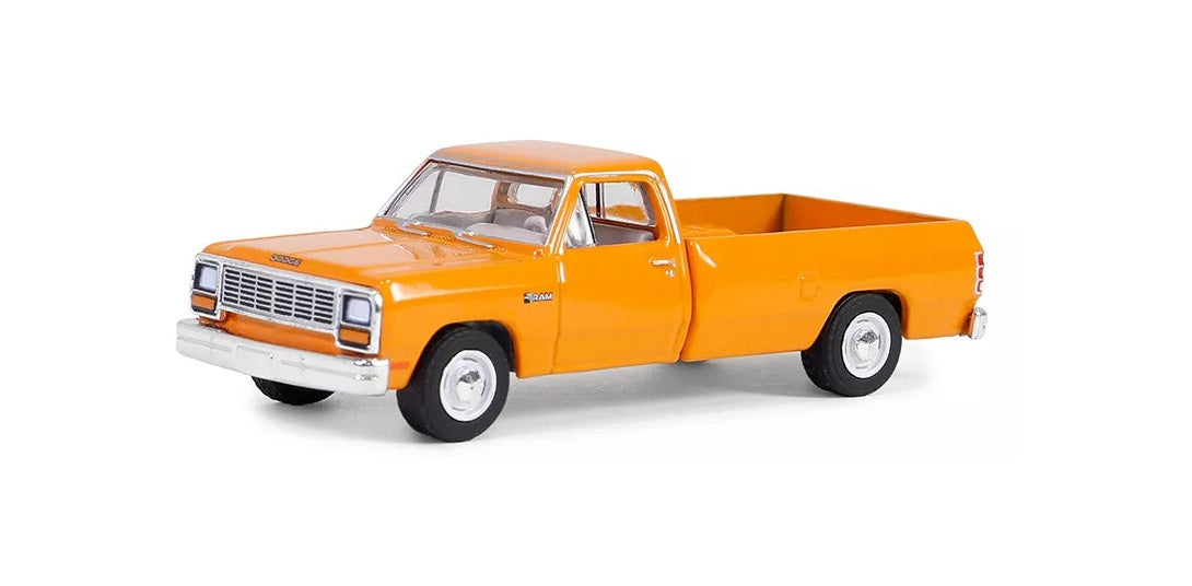 1982 Dodge RAM D-250 Orange - Series Blue Collar Greenlight - Scala 1/64