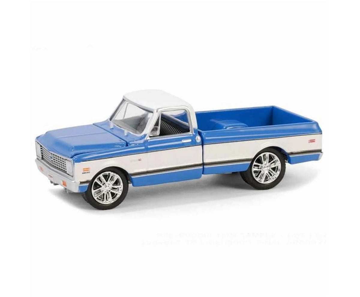 1971 Chevrolet C10 Super Cheyenne Custom Pickup  (Lot #673.1) - Series Barrett Jackson - Greenlight - Scala 1/64