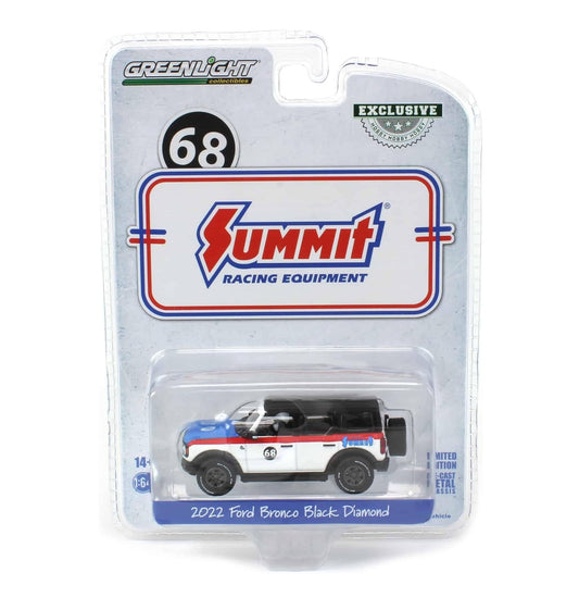 2022 Ford Bronco Black Diamond #68 Summit Racing - Greenlight - Scala 1/64