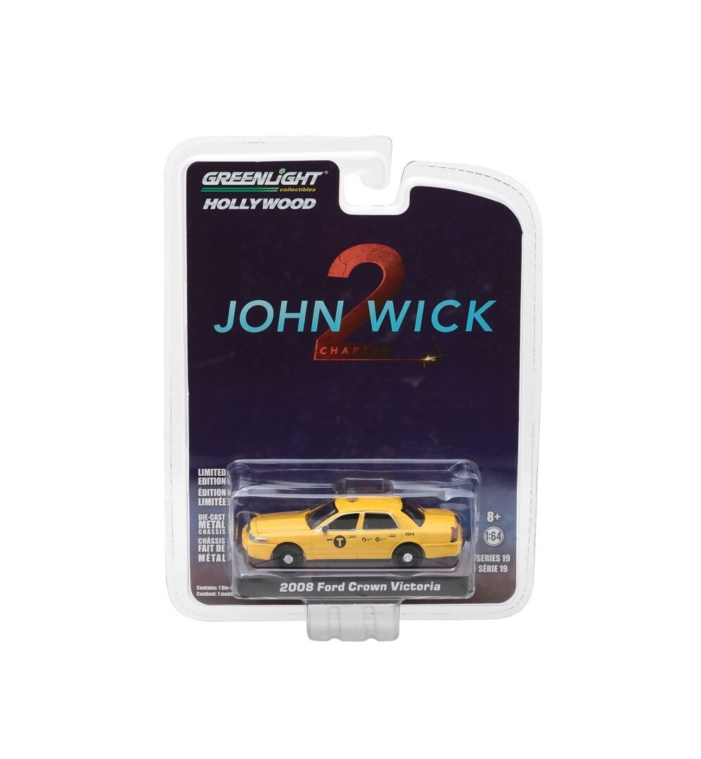 2008 Ford Crown Victoria Taxi "John Wick Chapter 2" - Greenlight - Scala 1/64