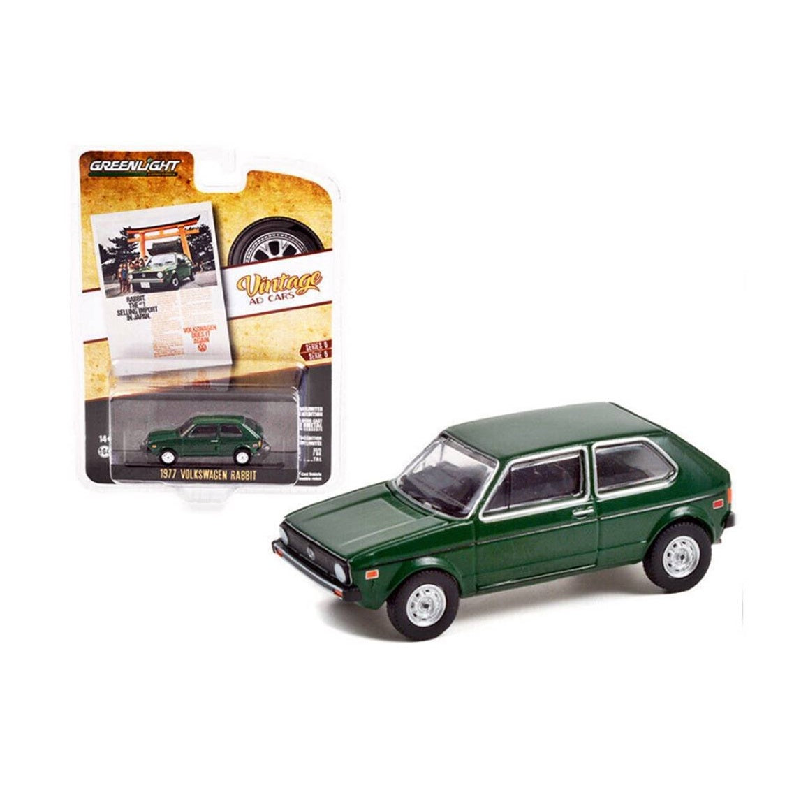 1977 Volkswagen Rabbit -  Vintage AD Cars - Greenlight - Scala 1/64