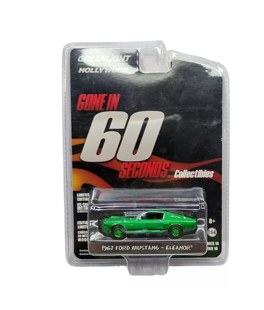 1967 Ford Mustang Eleanor Green - Gone in 60 Seconds - Greenlight - Scala 1/64 Hollywood Series