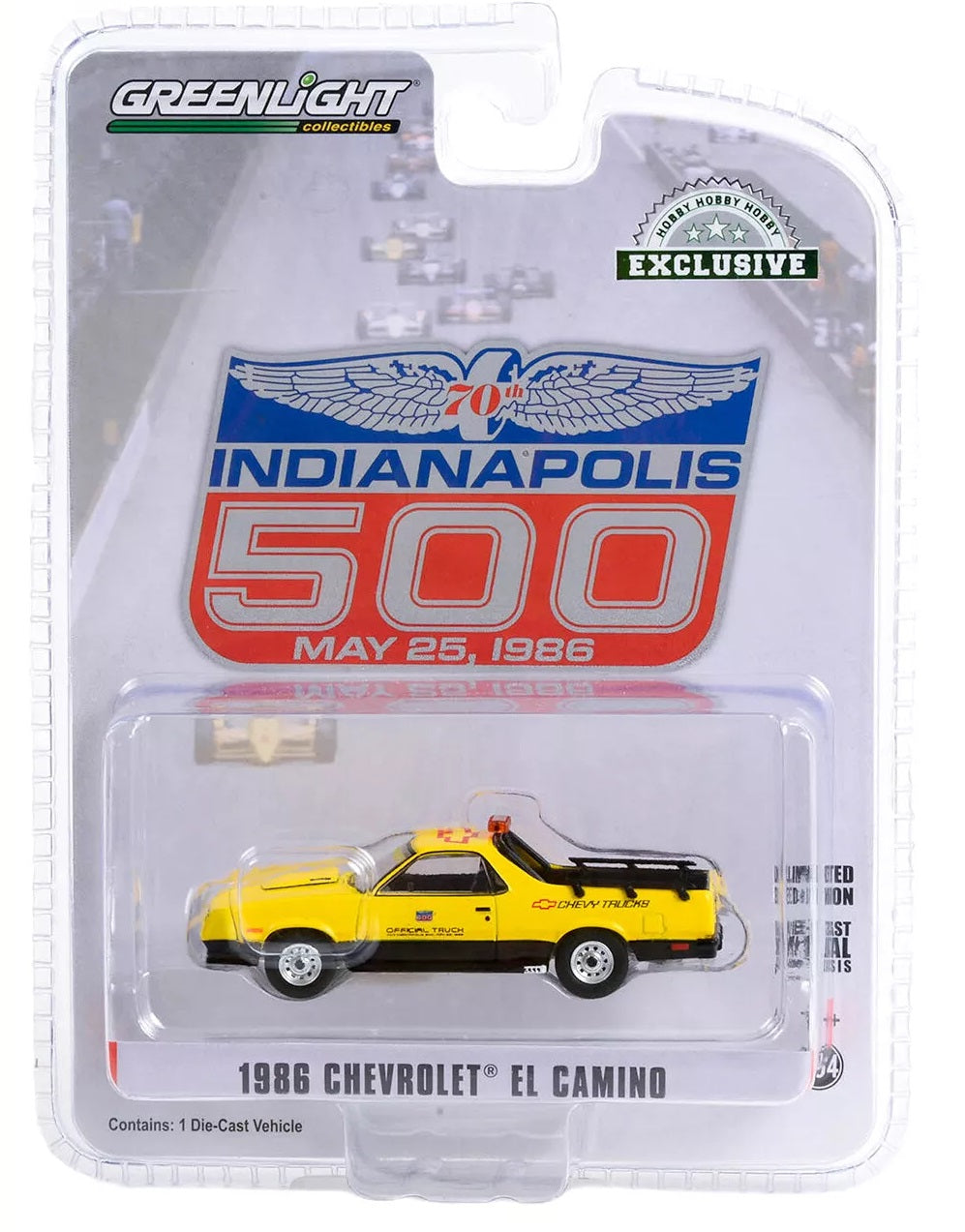 Chevrolet El Camino 1986 Official Truck Indianapolis 500 - Greenlight - Scala 1/64