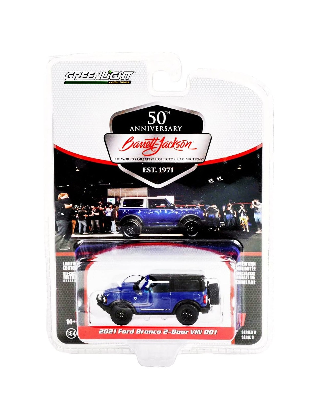 2021 Ford Bronco 2-Door VIN #001 (Lot #3008) - Series Barrett Jackson - Greenlight - Scala 1/64