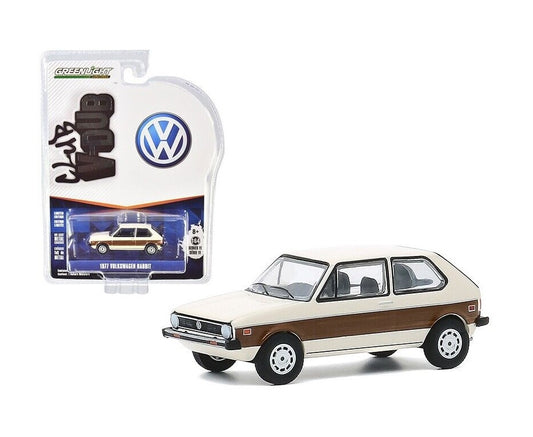 1977 Volkswagen Rabbit with Woody Graphics - Club V-Dub - Greenlight - Scala 1/64