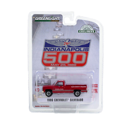 Greenlight Collectibles - 1986 Chevrolet Silverado 70th Annual Indianapolis 500 Mile Race Official Truck - Scala 1/64