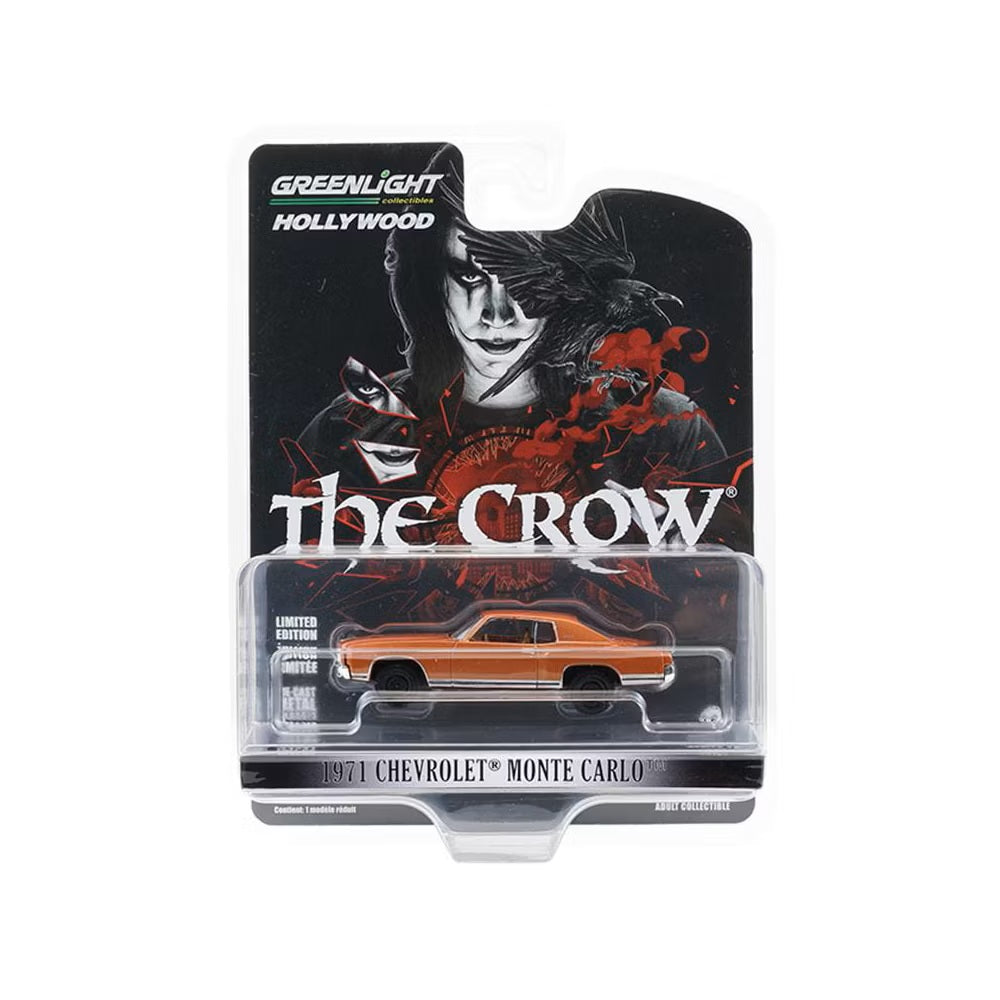 1971 Chevrolet Monte Carlo "The Crow" - Greenlight - Scala 1/64 Hollywood Series
