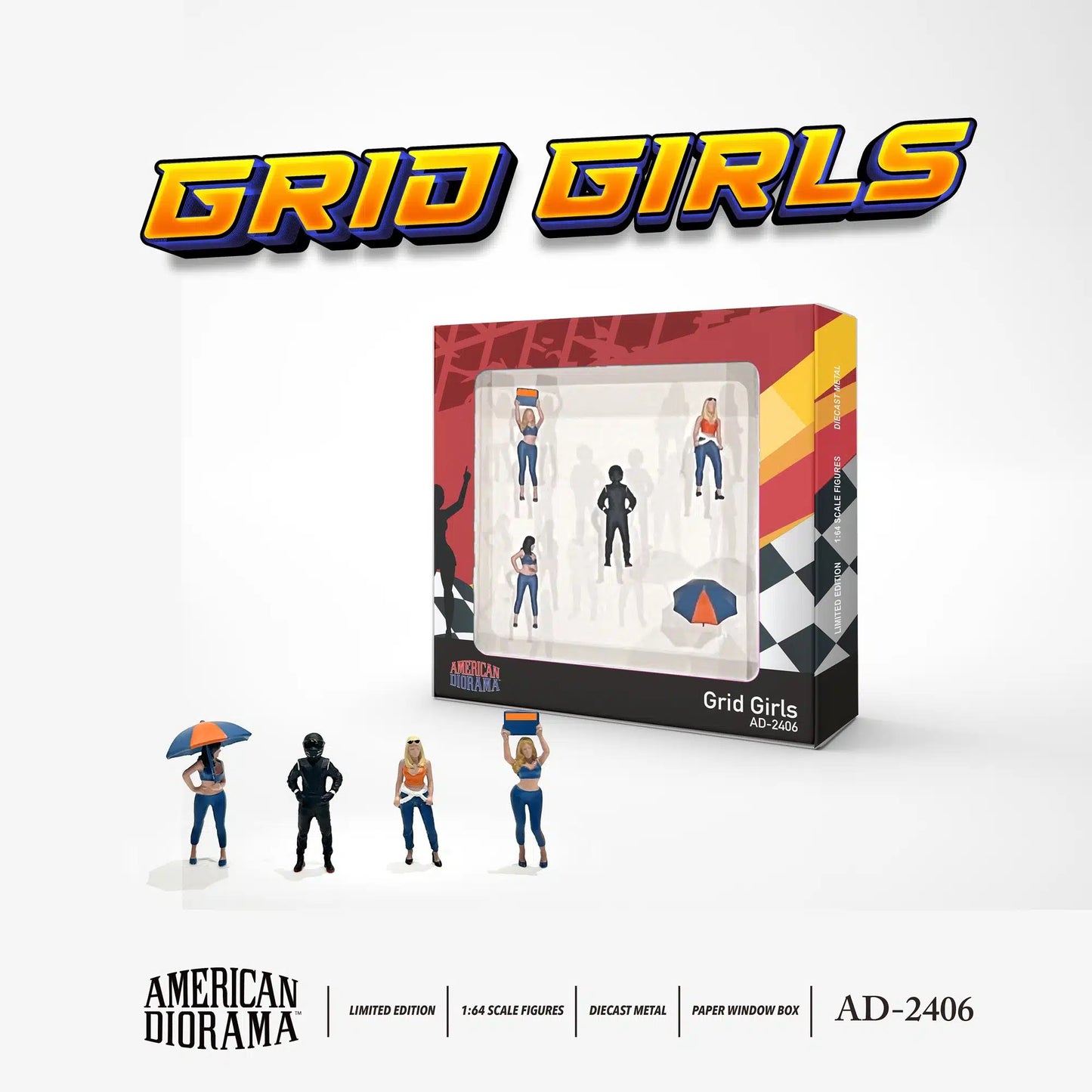 Grid Girls - American Diorama - Scala 1/64 AD-2406