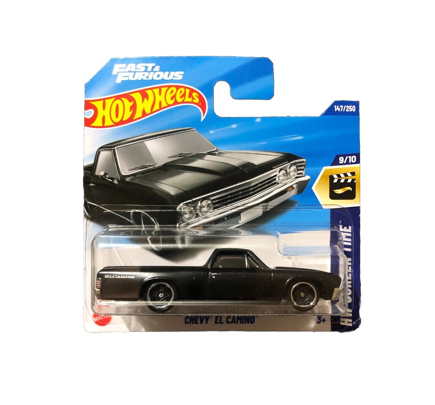Chevy El Camino Matt Black - Hot Wheels - HW Screen Time 9/10 - Scala 1/64 Circa