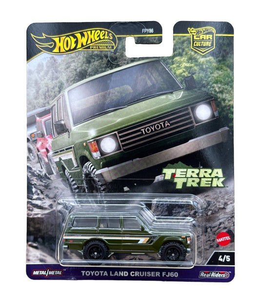 Toyota Land Cruiser FJ60 Green - Series Terra Trek - Hot Wheels Premium - Scala 1/64