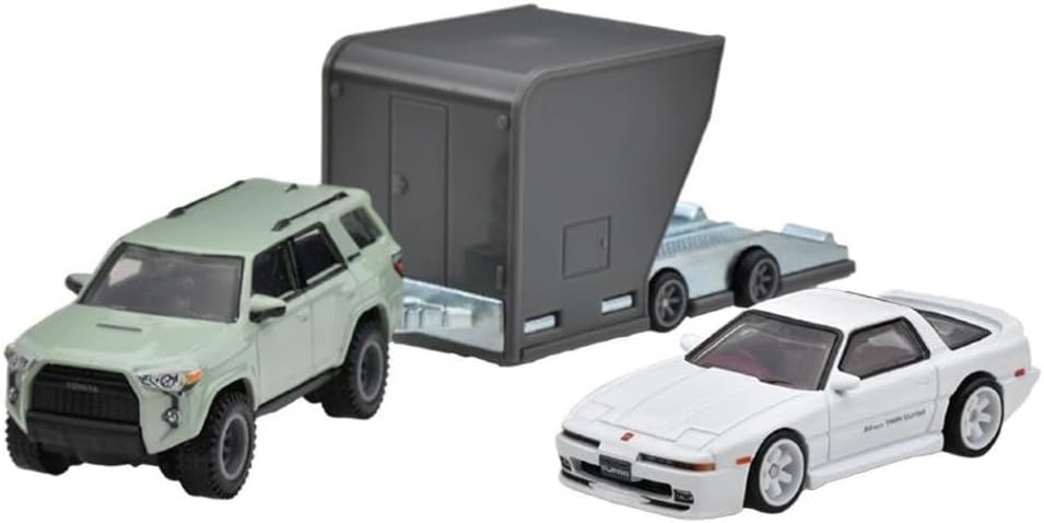 Toyota ‘18 4Runner and Toyota ‘89 Supra - Series Car Culture Team Transport - Hot Wheels Premium - Scala 1/64