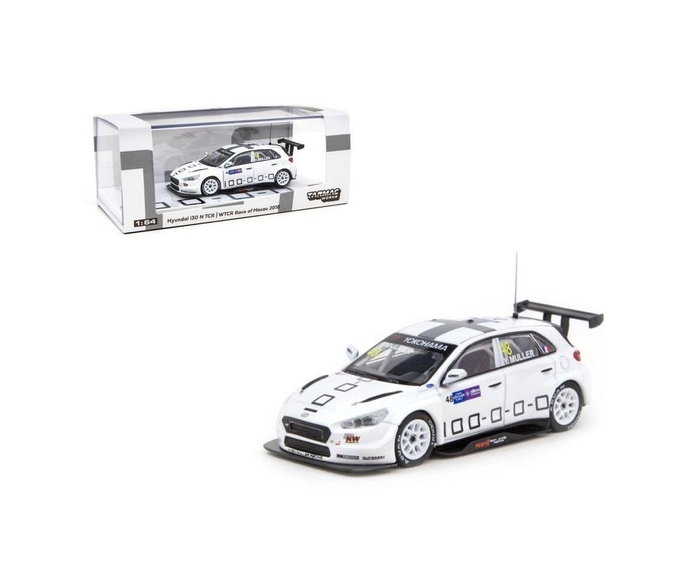 Hyundai i30N TCR - Wtcr Race of Macau 2018 - Yvan Muller - Tarmac Works HOBBY64 - Scala 1/64 T64-031-18WTCR48