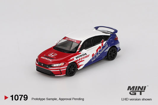 Honda Civic TYPE R 2024 Pace Car HRC - Mini GT - Scala 1/64 MGT01079-L