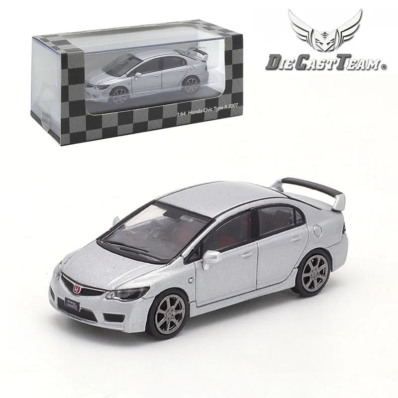 Honda Civic Type-R Sedan (FD2) 2007 Plata - Equipo DCT Die Cast - Escala 1/64